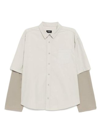 We11done layered shirt - Grey