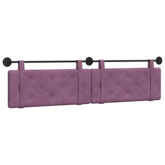 vidaXL Cabecero Colgante Morado Terciopelo Vidaxl