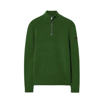 Roberto Ricci Design Cinematt Half Zip Knit - Heren - Truien - Groen - Maat: L Polyamide