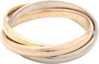 Cartier Gold Silver Yellow Gold (18K) Pink Gold (18K) White Gold (18K) Band Ring (Pre-Owned)
