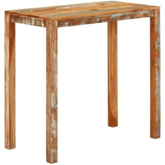 vidaXL Vidaxl - Tavolo da Bar 112x55x108 cm in Legno Massello di Recupero