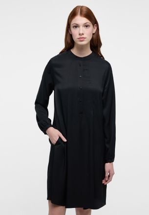 Eterna Blusenkleid ETERNA LOOSE FIT, Damen, Gr. 46, Normalgr&ouml;ssen, schwarz, 100% Viskose, l&auml;ssig geschnitten, Kleider Blusenkleid