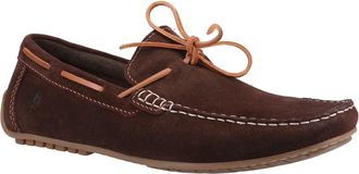 Hush Puppies Reuben Suede Mens Brown Boat Shoes material_Suede - Size UK 12
