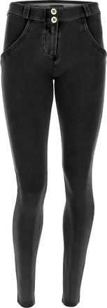 Freddy Leggings FREDDY Leggings WRUP1RC002ORG, Damen, Gr. XL, EURO, schwarz (schwarz jeans, schwarz seams), Obermaterial: 84% Baumwolle CO. 16% Elasthan EL.,