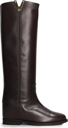 Via Roma 15 V Boot 2568 - Dames - Hoge Laarzen - Bruin - 40 EU - Leer - Schoenen