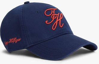 Tommy Hilfiger Mens Embroidered Script Monogram Baseball Cap - Navy
