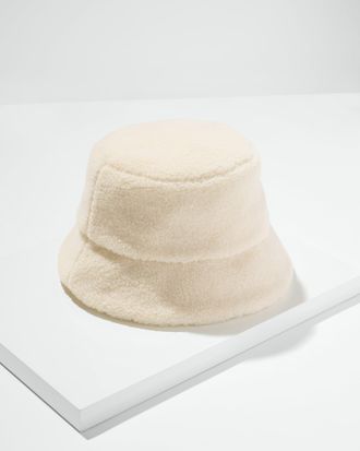 Talbots Sherpa Bucket Hat - Natural - 001 Talbots