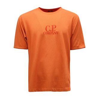 C.P. Company C.p. Company, Heren, Tops, Oranje, Maat: XL Piqu&eacute;