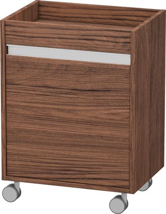 Duravit Mueble Duravit Ketho Con Ruedas 360x500x670mm Apertura Derecha Nogal Oscuro