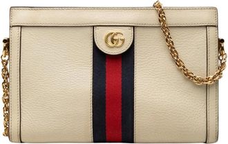 Gucci Pre-owned Cross Body Bags, female, White, Size: ONE SIZE Pre-owned Chain Shoulder Bag