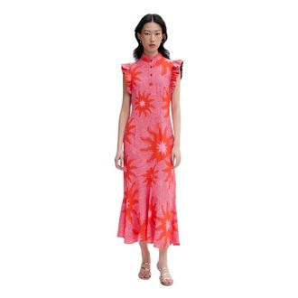 Never Fully Dressed Maxi Jurk - Dames - Maxi kleedjes - Rood - XS - Kleedjes