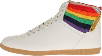 Gucci Lace Up High Top Rainbow Heel Collar 473375-DOPO0-9080