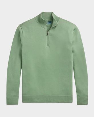 Polo Ralph Lauren Men & apos;s Cotton Quarter-Zip Sweater