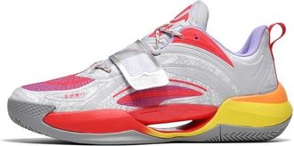 Generic Mens Basketball Shoes are Breathable Anti Slip Wear-Resistant Shock-Absorbing Outdoor Sports Running Boots Walking Shoes(Red,4.5 UK)