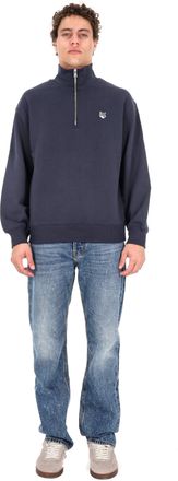 Maison Kitsun&eacute; Fox Comfort Fit Half-Zip Hoodie