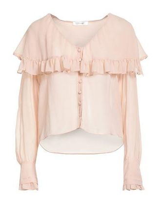 Frame Denim SHEER RUFFLE BLOUSE