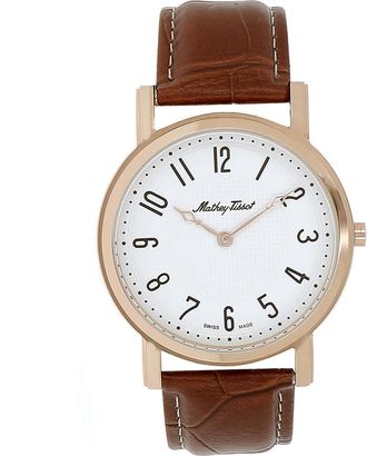 Mathey-Tissot Mens City White dial Watch