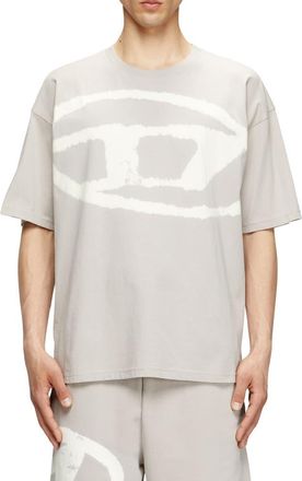 Diesel T-Boxt-Bleach Cotton T-Shirt in Ash/Grey at Nordstrom, Size Xx-Large