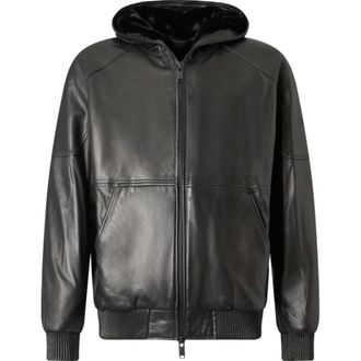 Moose Knuckles Neo Bunny Leather Jacket - Jackets - Hombre - Negro - L