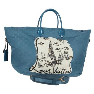 Louis Vuitton Pre-owned Tote Bags, female, Blue, Size: ONE SIZE Pre-owned Cabas Nouvelle Vague Tote