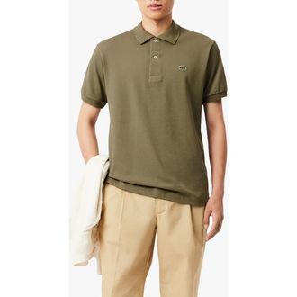 Lacoste Regular Fit Piqu&eacute; Polo in Khaki at Nordstrom, Size 4
