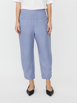 Masai Mapenna Cropped Linen Trousers in Stonewash at Nordstrom, Size Xx-Large