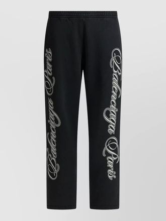 Balenciaga baggy cursive straight leg trousers