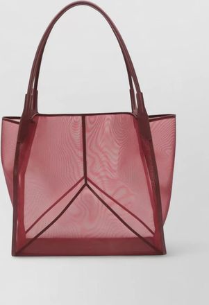 Victoria Beckham victoria mesh tote bag dual handles