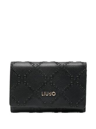 Liu Jo logo-pattern wallet - Black