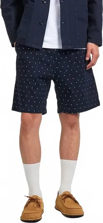Service Works Chef Drawstring Shorts In Polka Dot Navy