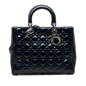 Dior Pre-owned Dior Large Patent Cannage Lady Dior Ladies 00X96-1101