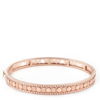 Damiani Belle Epoque Reel Pink Gold and Diamonds Bracelet, Size 15