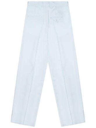 Bottega Veneta Tailored Silk-Blend Trousers - Blue