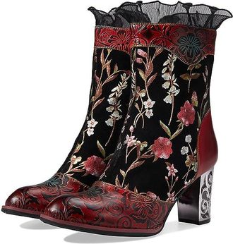 L'Artiste by Spring Step Gaga Womens Shoes Red : EU 35 (US Womens 5) M, Leather/Suede