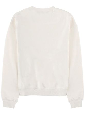 Palm Angels Logo-Embroidered Cotton-Lycra Sweatshirt - White