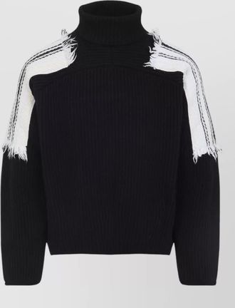 Mordecai jacquard stripe turtleneck jumper