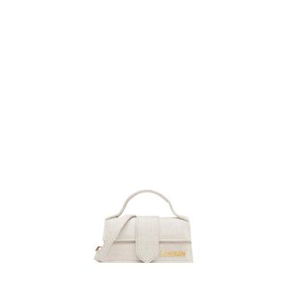 Jacquemus Handbags, female, Gray, Size: ONE SIZE Grey Linen Blend Handbag
