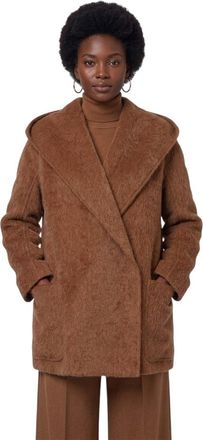 Max Mara Brown Shawl Neck Trench Coat