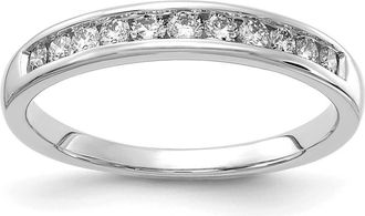 Diamond2Deal 14k Gold Lab Grown Diamond Wedding Band Ring 1/3Ct Clarity- VS Color- D-E