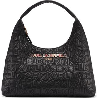 Karl Lagerfeld Voyage Hobo in Black Multi at Nordstrom