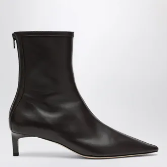 Dear Frances Black Topo Boots in Nappa Leather