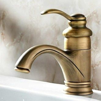 OEM Grifo De Ba&ntilde;era Antiguo De Estilo Retro, Lavabo Europeo, Grifo De Ba&ntilde;o De Agua Fr&iacute;a Y Caliente, Grifo De Lavabo De Bronce