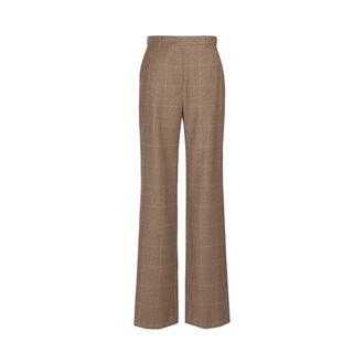 Max Mara Mstagile - Dames - Broeken - Bruin - Maat: XS Wol