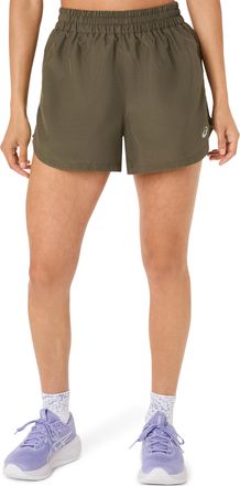Asics Laufshorts ASICS NAGINO RUN ADJUSTABLE 4IN SHORT, Damen, Gr. XXL, N-Gr, schwarz olive, Obermaterial: 100% Polyester, Hosen Laufshorts