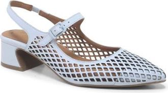 Gentle Souls Gladys Perf Slingback Pump in Ballad Blue Leather at Nordstrom, Size 9.5