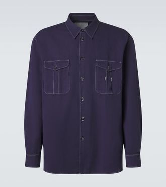 STUDIO NICHOLSON Louro cotton and linen shirt