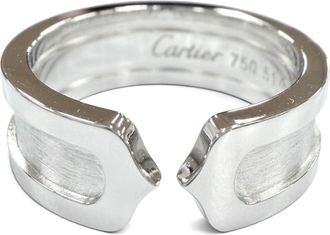 Cartier White Gold White Gold (18K) Band Ring (Pre-Owned)