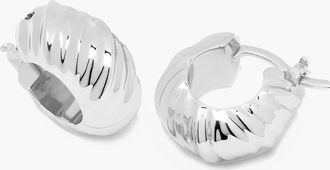 Yoj Kola Hoops in Silver at Nordstrom