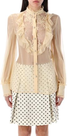 Valentino Garavani Shirt Chiffon + Lace
