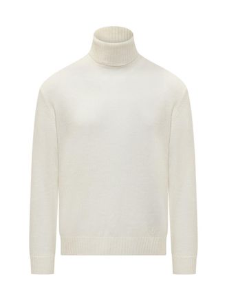 Jil Sander White Solid Regular Sweaters